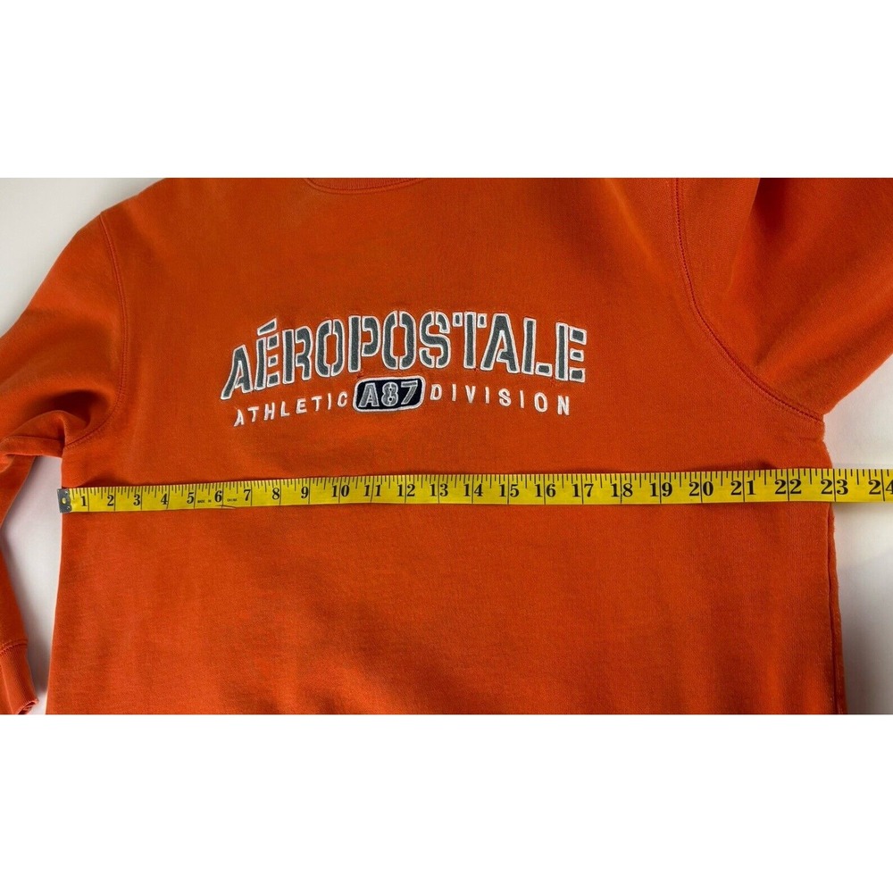VTG Aeropostale Medium Crewneck Y2K Fleece Logo Sweatshirt Athletic A87 Distress - Picture 10 of 10